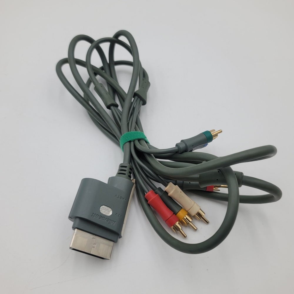 Microsoft Xbox 360 Component HD AV Cable OEM X810972-002 Grey Gold Plated